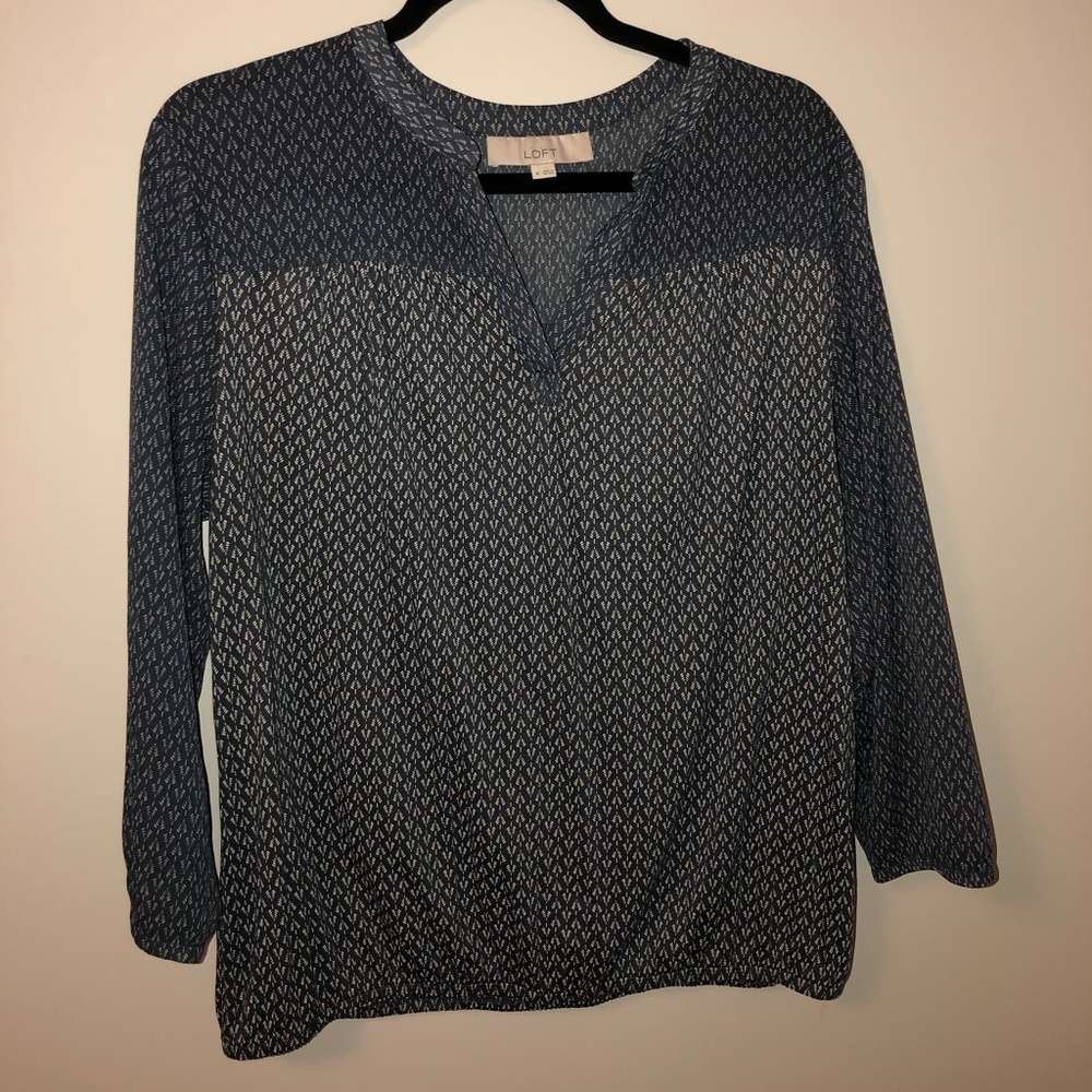 Loft loose quarter length long sleeve
